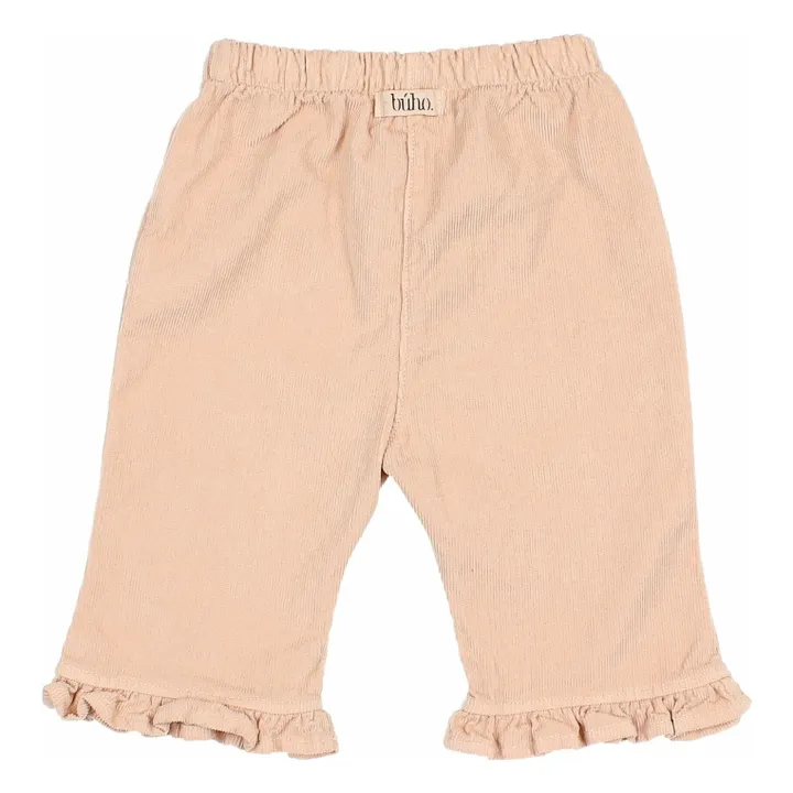 Pantalon Velours Côtelé Coton Bio | Rose- Image produit n°1