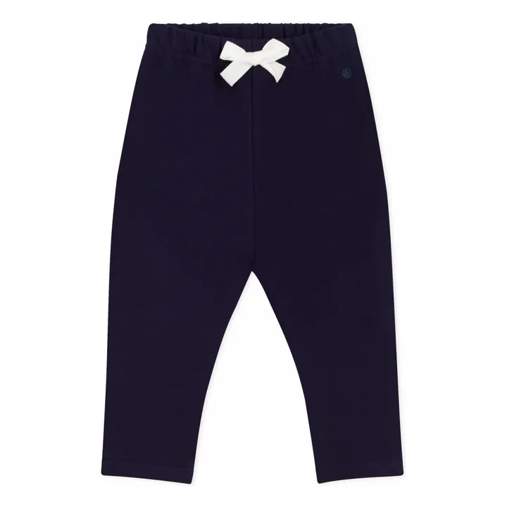 Pantalon Molletonné Coton Bio | Bleu nuit- Image produit n°0
