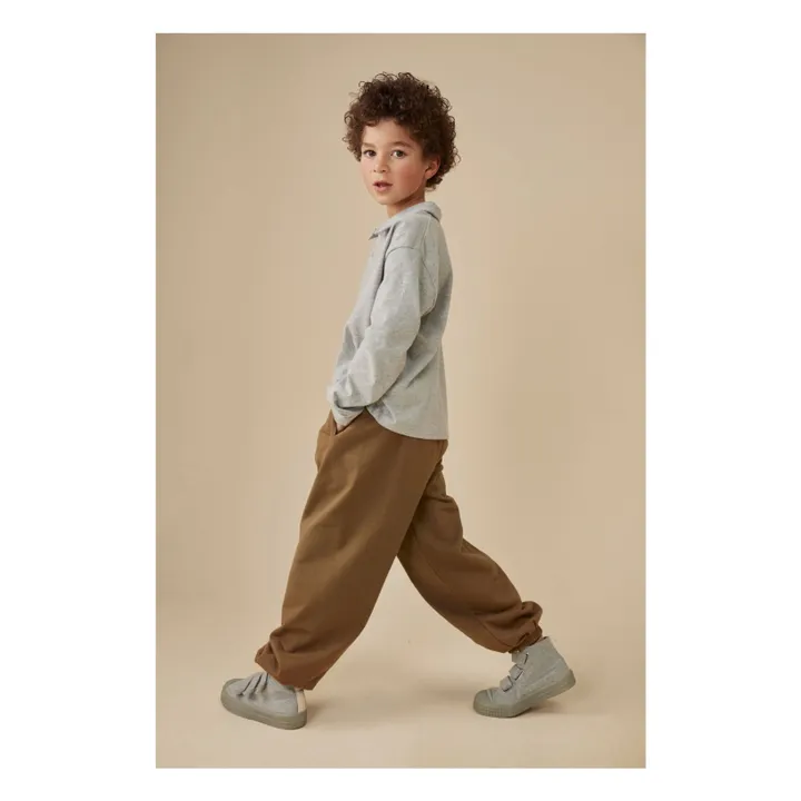 Jogger Coton Bio | Brun kaki- Image produit n°4