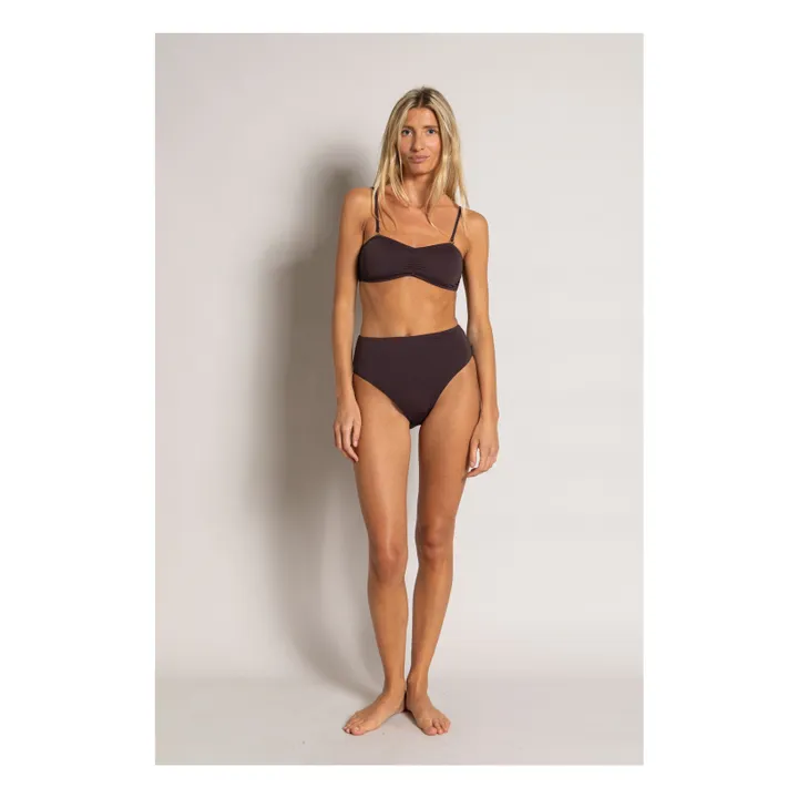 Haut De Maillot De Bain Bandeau | Chocolat- Image produit n°4