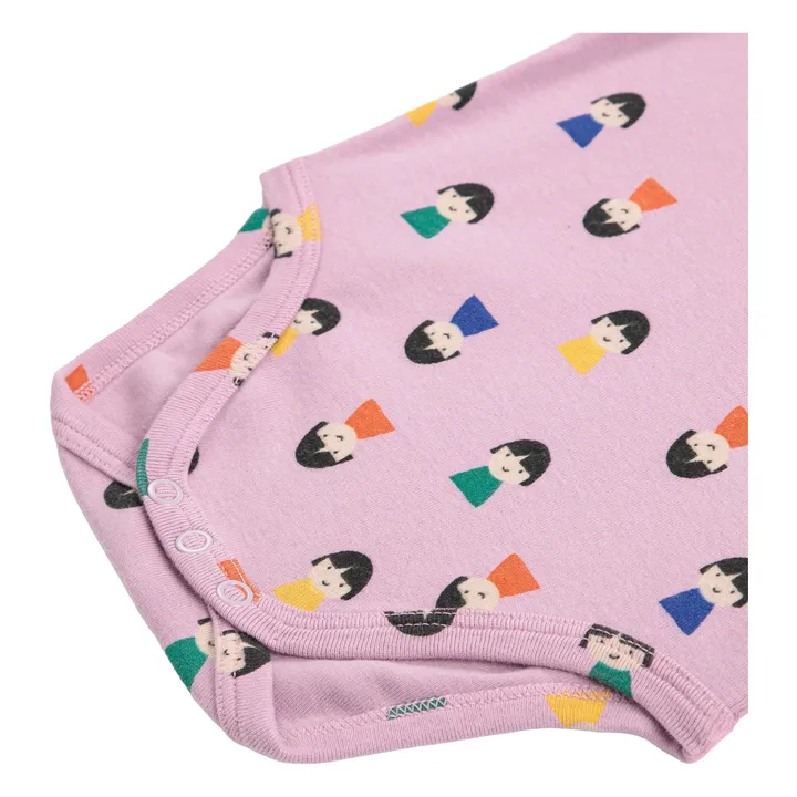 Body Pions Coton Bio | Lilas- Image produit n°3