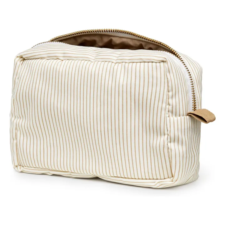 Trousse de toilette Stripes | Camel- Image produit n°0