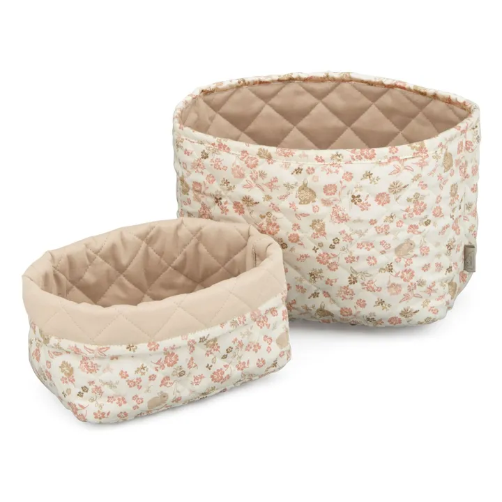 Cestas de almacenaje Augusta - Lote 2 | Rosa Melocotón- Imagen del producto n°0