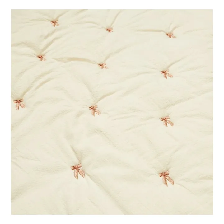 Couverture brodée Bows | Rose- Image produit n°2