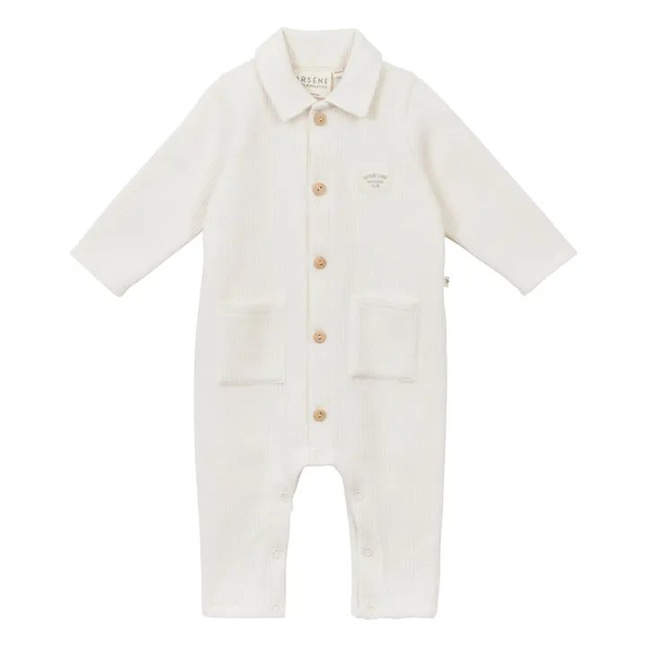 Combinaison Goldie Coton Bio | Ecru- Image produit n°0