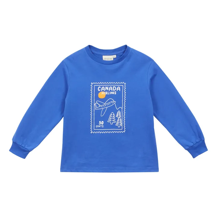 T-shirt George Coton Bio | Cobalt- Image produit n°0