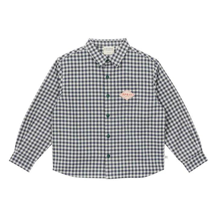 Chemise Gaetan Coton Bio | Vert- Image produit n°0