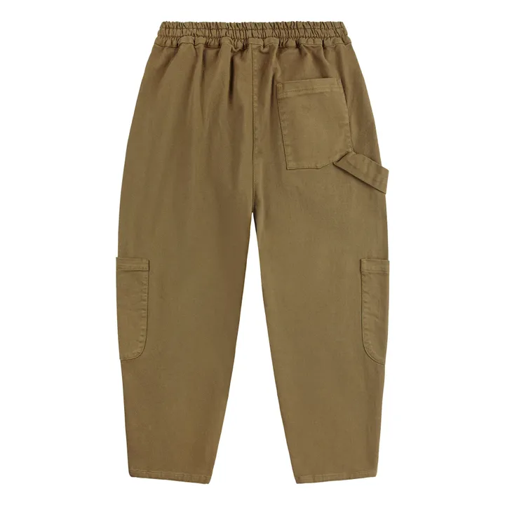 Cargo Tic Tac Toe Coton Bio | Vert kaki- Image produit n°4