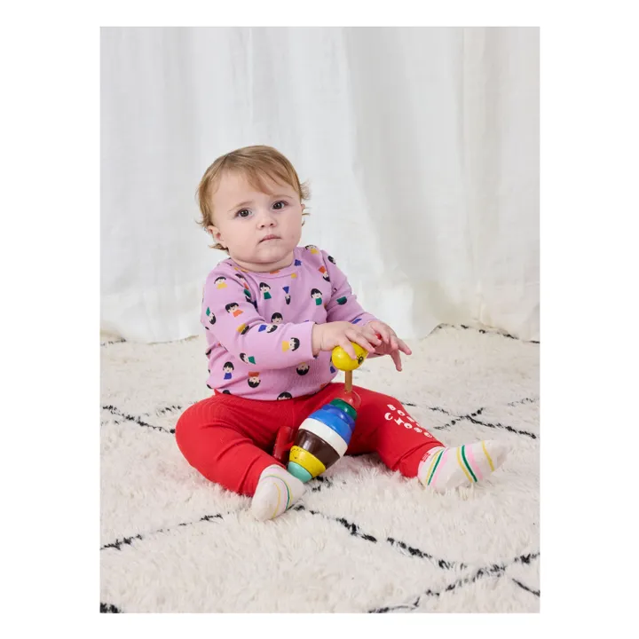 Body Pions Coton Bio | Lilas- Image produit n°1