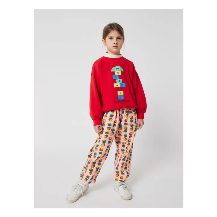 Sweat Marelle Coton Bio | Rouge- Image produit n°4