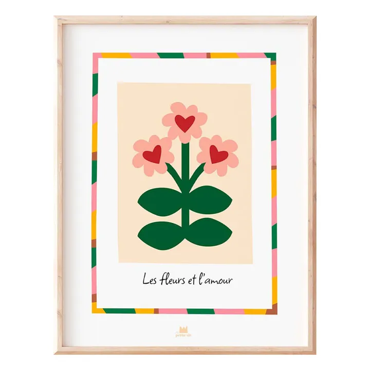 Affiche les Fleurs et l'Amour | Sable- Image produit n°0