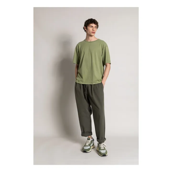 T-shirt Solal Coton Bio | Vert kaki clair- Image produit n°2