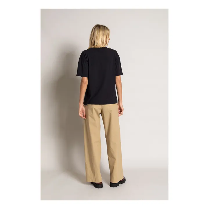 T-shirt Hana Coton Bio | Noir- Image produit n°5