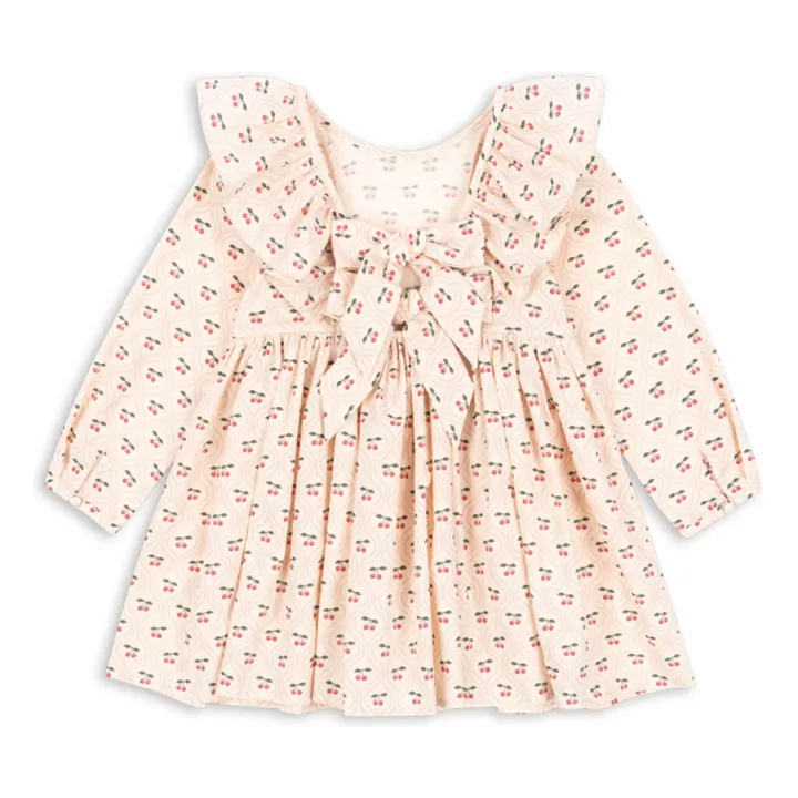 Cianna Cerises organic cotton dress | Pale Pink- Product image n°1