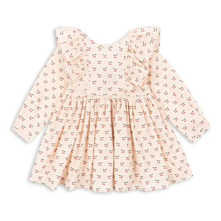 Cianna Cerises organic cotton dress | Pale Pink- Product image n°0