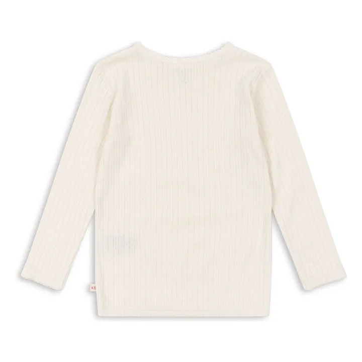 Minnie Pointelle organic cotton T-shirt | Ecru- Product image n°1