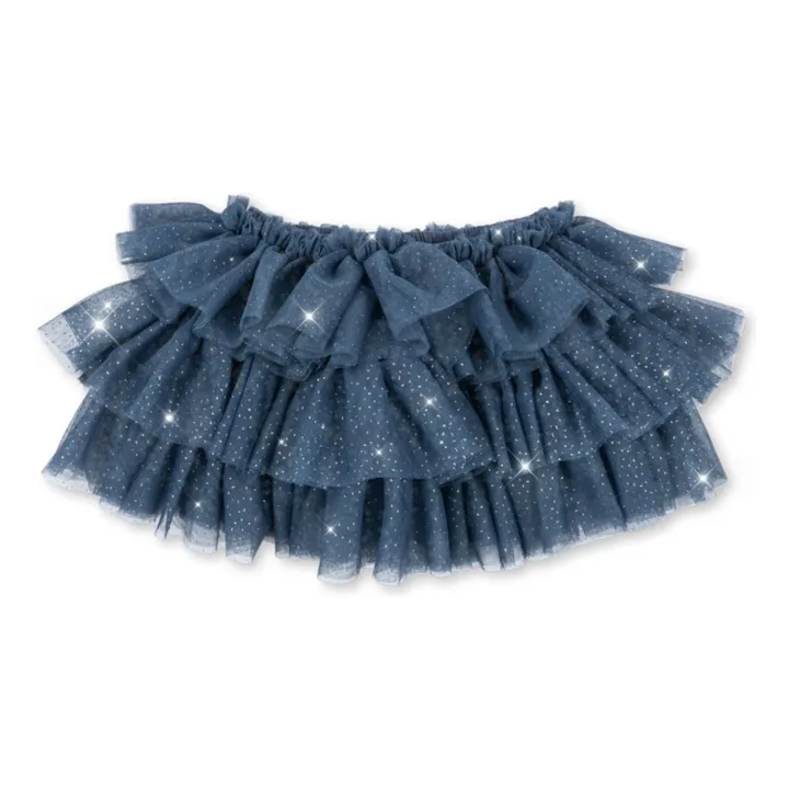 Jupe Fay Tulle Fibres Recyclées | Bleu- Image produit n°1