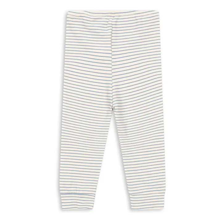 Legging Rayé Coton Bio | Beige- Image produit n°1