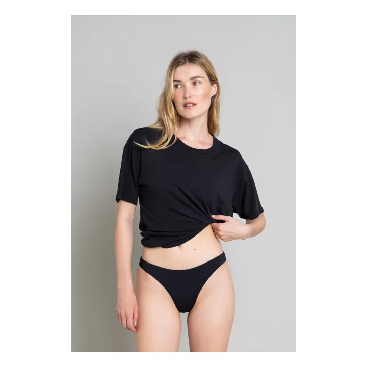 T-shirt Hana Coton Bio | Noir- Image produit n°10