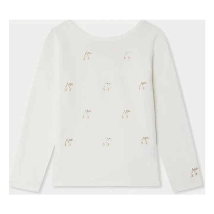 T-shirt Jibou Jersey Coton Bio | Blanc- Image produit n°3