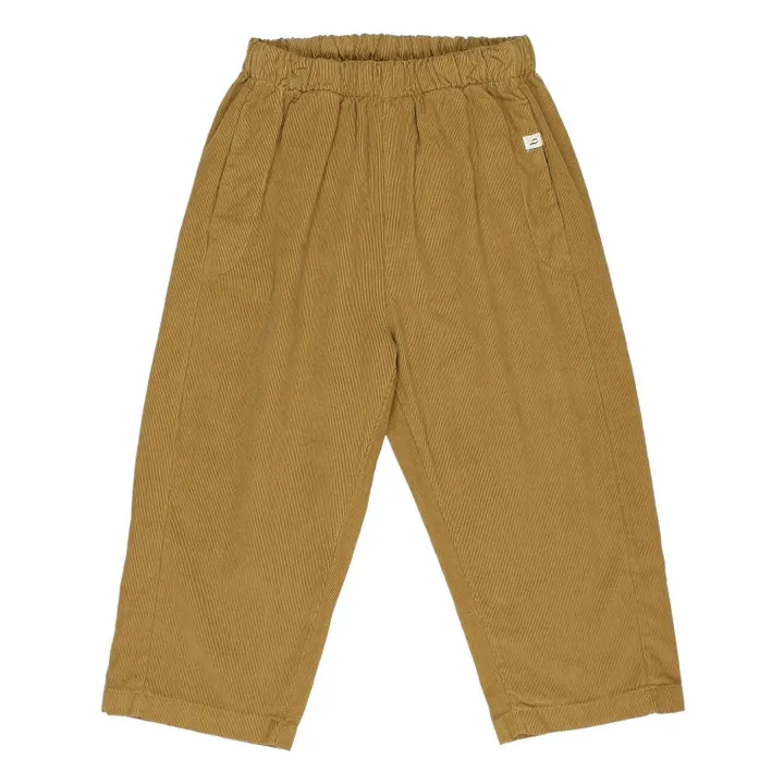 Pantalon Soft Velours Côtelé Coton Bio | Ocre- Image produit n°0