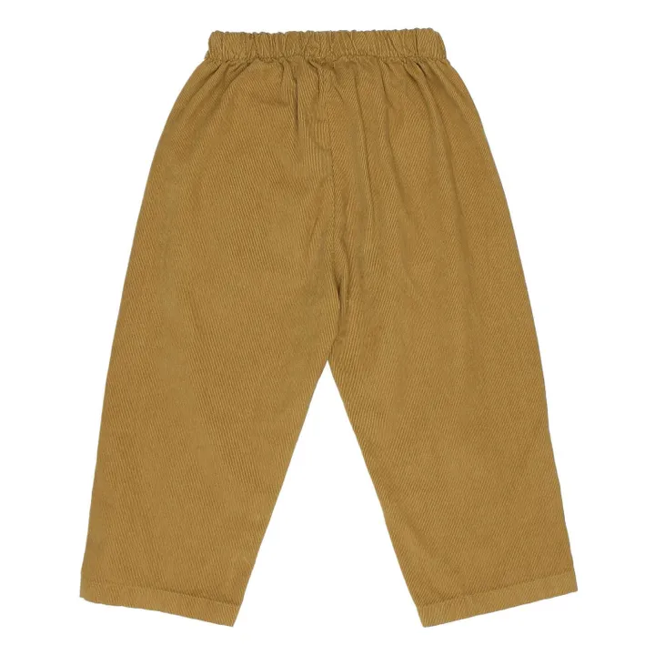 Pantalon Soft Velours Côtelé Coton Bio | Ocre- Image produit n°4