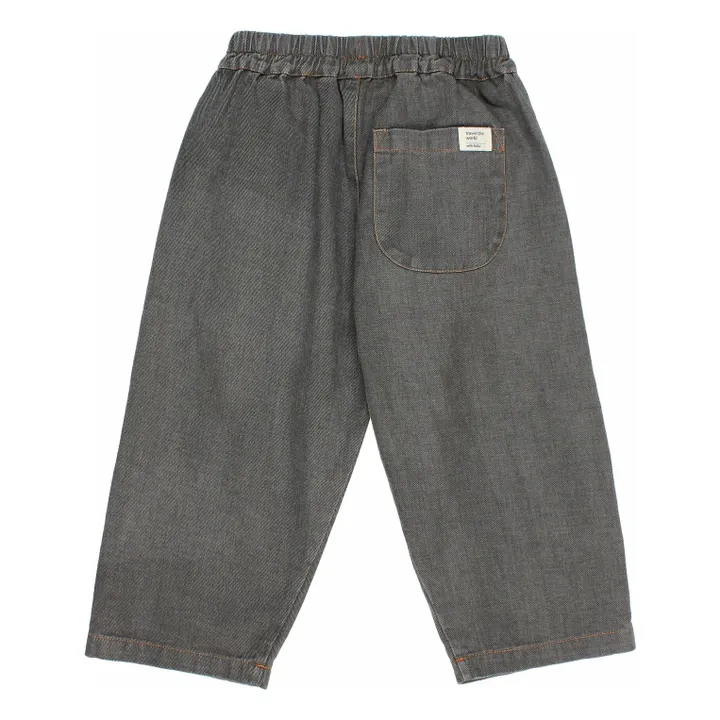 Pantalon Denim Coton Bio | Denim gris- Image produit n°4