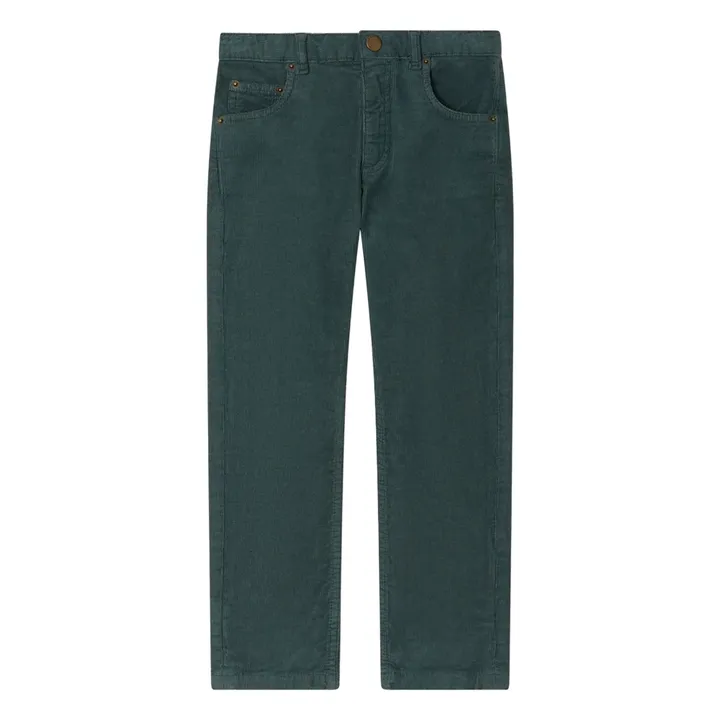Pantalon Jagger Velours Coton Bio | Vert- Image produit n°0