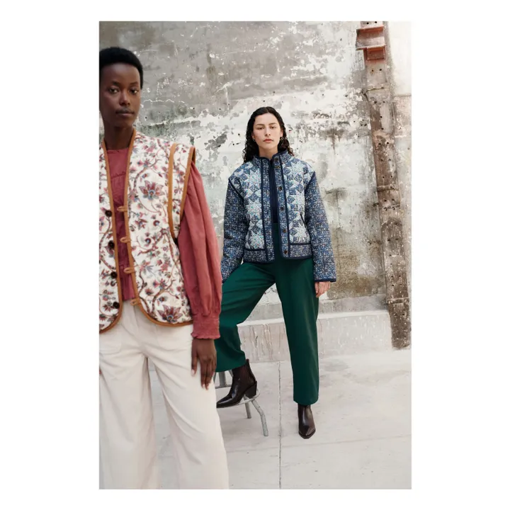 Veste Omotayo Midnight Star Patchwork Coton Bio - Collection Femme | Bleu- Image produit n°7