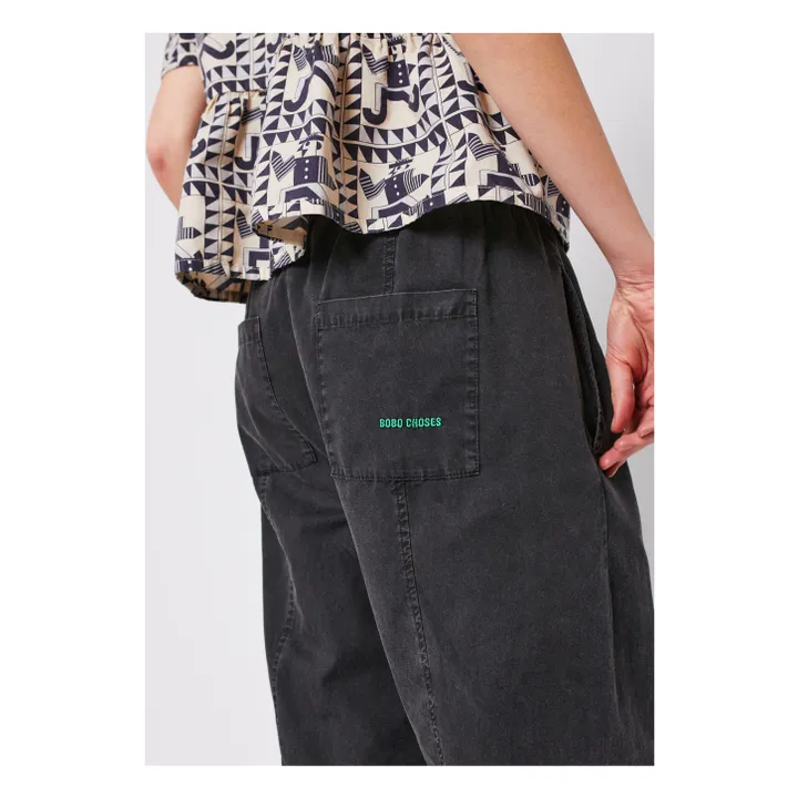 Pantalon Cocoon Coton Bio - Collection Femme | Gris chiné foncé- Image produit n°5