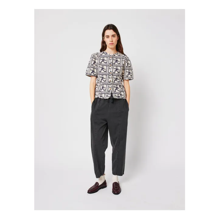 Pantalon Cocoon Coton Bio - Collection Femme | Gris chiné foncé- Image produit n°1