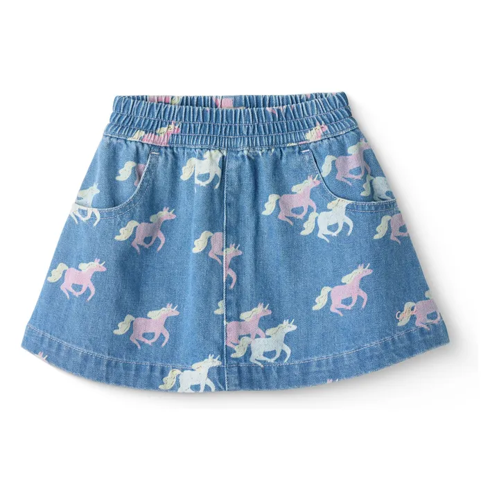 Unicorn skirt Organic cotton | Denim- Product image n°0