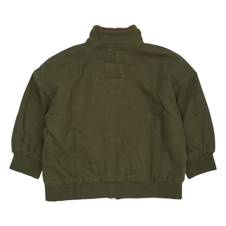 Chaqueta de sarga de algodón orgánico | Khaki- Imagen del producto n°1