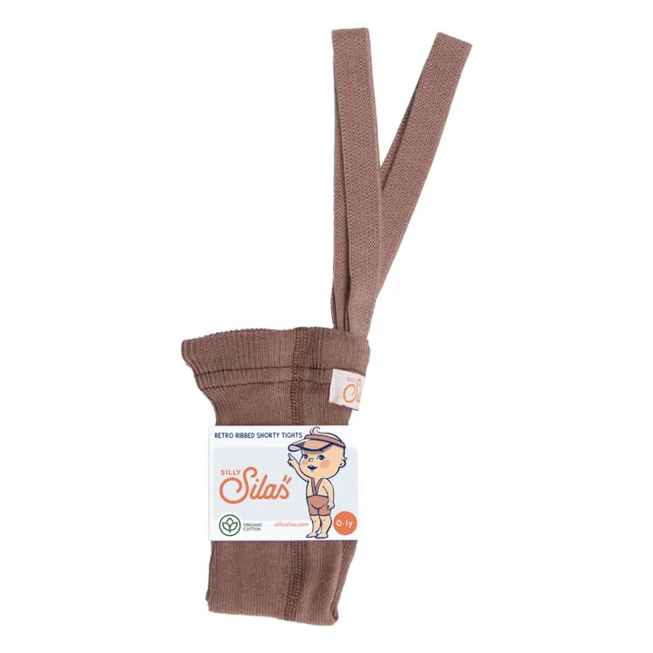 Collants Shorty Coton Bio | Marron- Image produit n°0