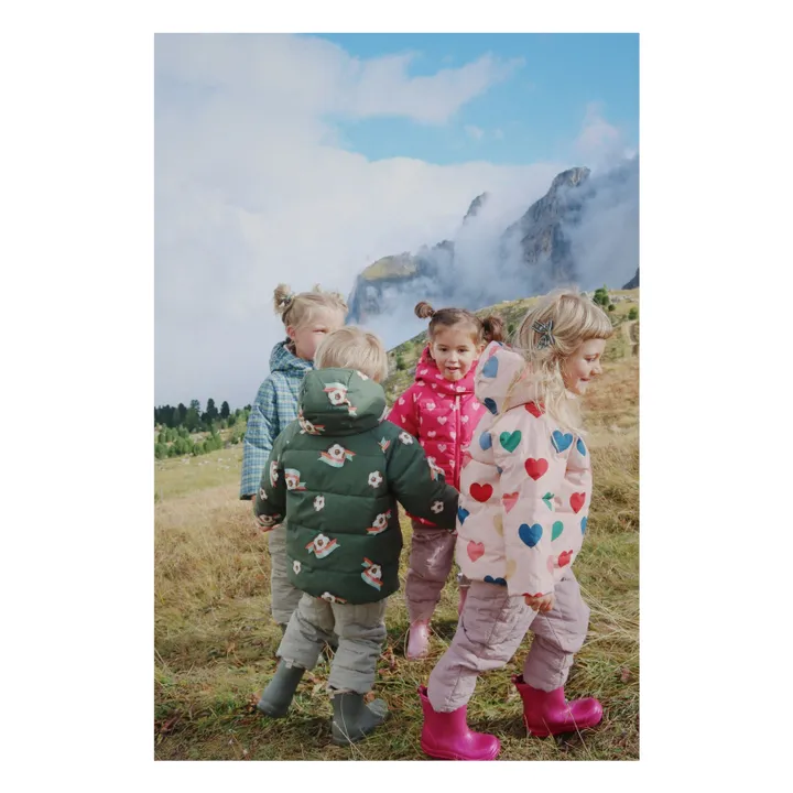 Doudoune Nuka Cœurs Multicolore Fibres Recyclées | Rose pâle- Image produit n°7