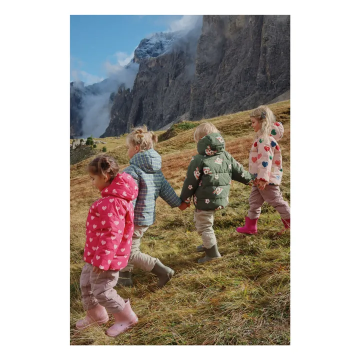 Doudoune Nuka Cœurs Fibres Recyclées | Rose fuschia- Image produit n°7