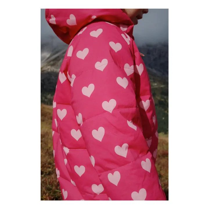 Doudoune Nuka Cœurs Fibres Recyclées | Rose fuschia- Image produit n°2
