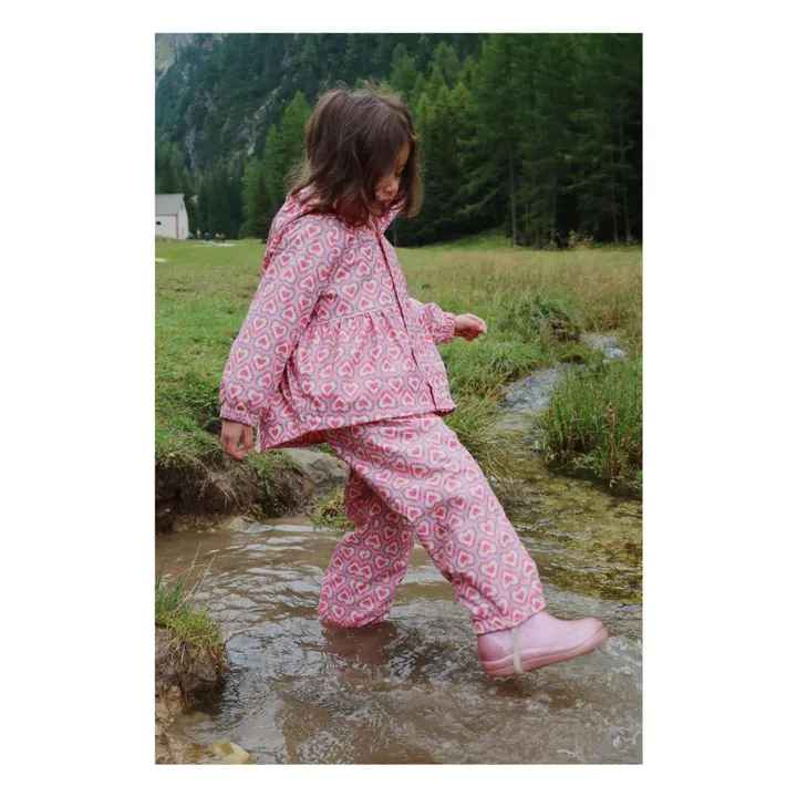 Ensemble de Pluie Palme Cœurs | Rose- Image produit n°1