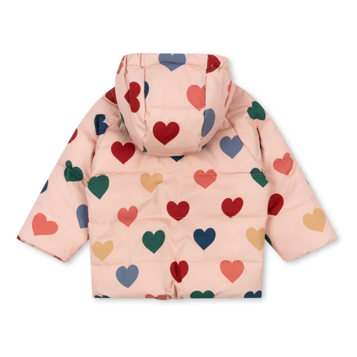 Doudoune Nuka Cœurs Multicolore Fibres Recyclées | Rose pâle- Image produit n°3