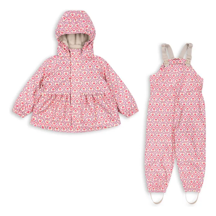 Ensemble de Pluie Palme Cœurs | Rose- Image produit n°0