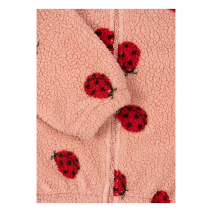Veste Façon Sherpa Jody Coccinelles Fibres Recyclées | Rose- Image produit n°4