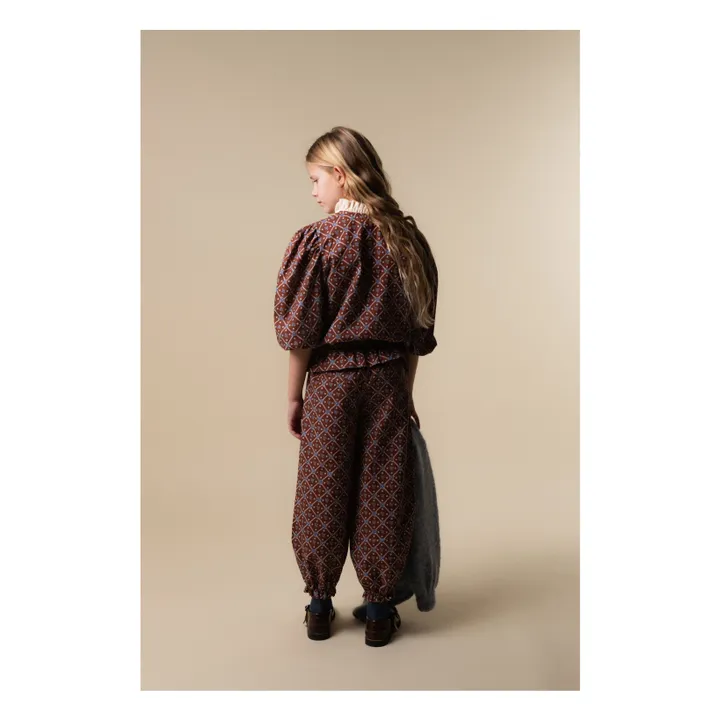 Pantalon Juliana Coton Bio | Bordeaux- Image produit n°3