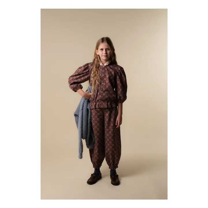 Pantalon Juliana Coton Bio | Bordeaux- Image produit n°2