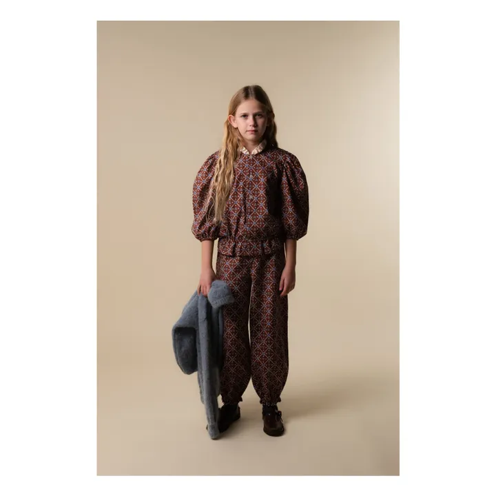 Pantalon Juliana Coton Bio | Bordeaux- Image produit n°1