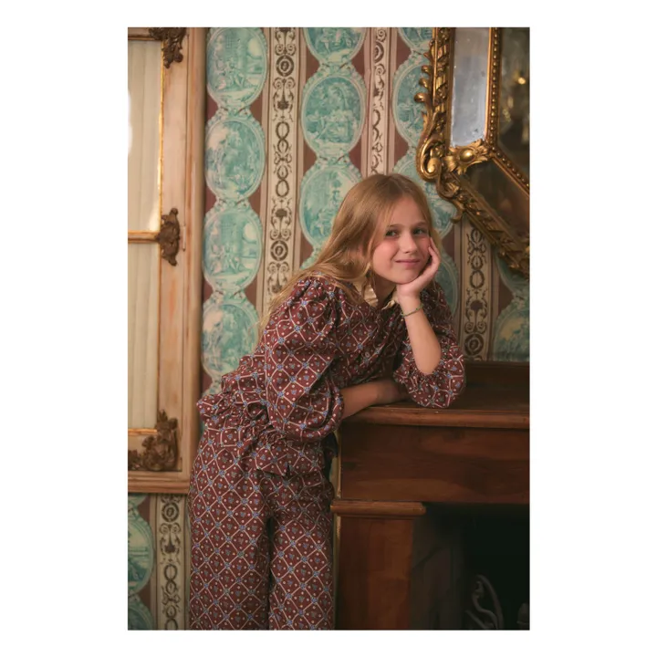 Pantalon Juliana Coton Bio | Bordeaux- Image produit n°5