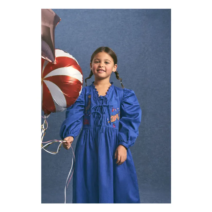 Robe Circus Coton Bio | Bleu- Image produit n°1