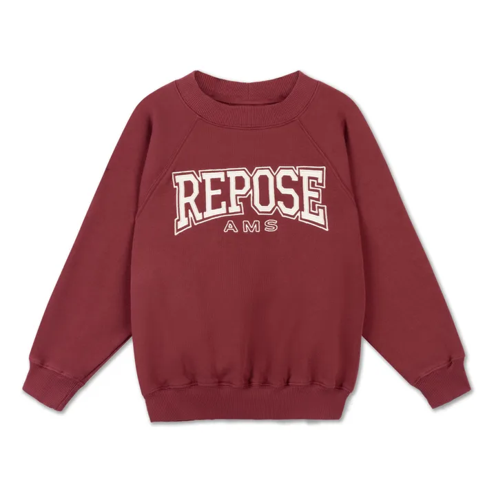 Sweat Raglan Coton Bio | Bordeaux- Image produit n°0