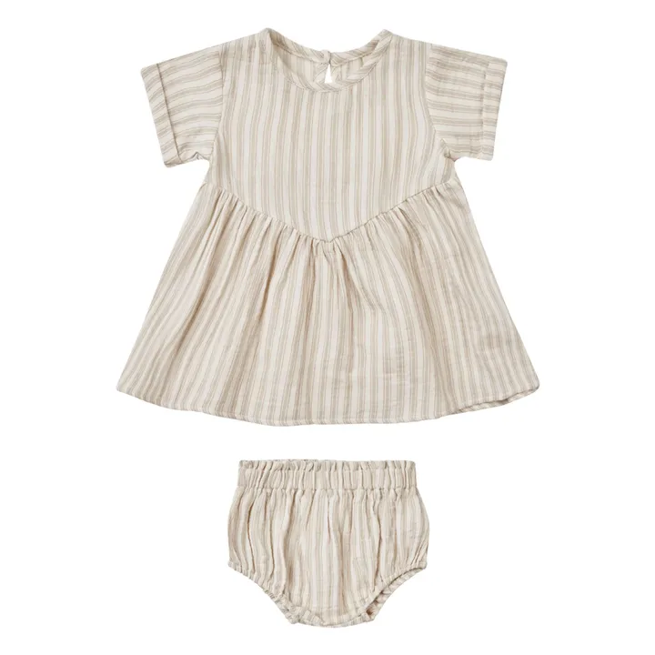 Kleid Brielle Gestreift | Grün- Produktbild Nr. 0