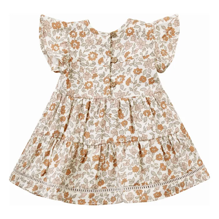 Robe et Bloomer Lily Fleuri | Ecru- Image produit n°3