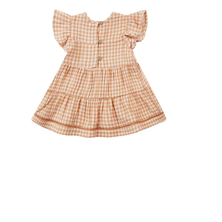 Robe et Bloomer Lily Vichy | Abricot- Image produit n°4